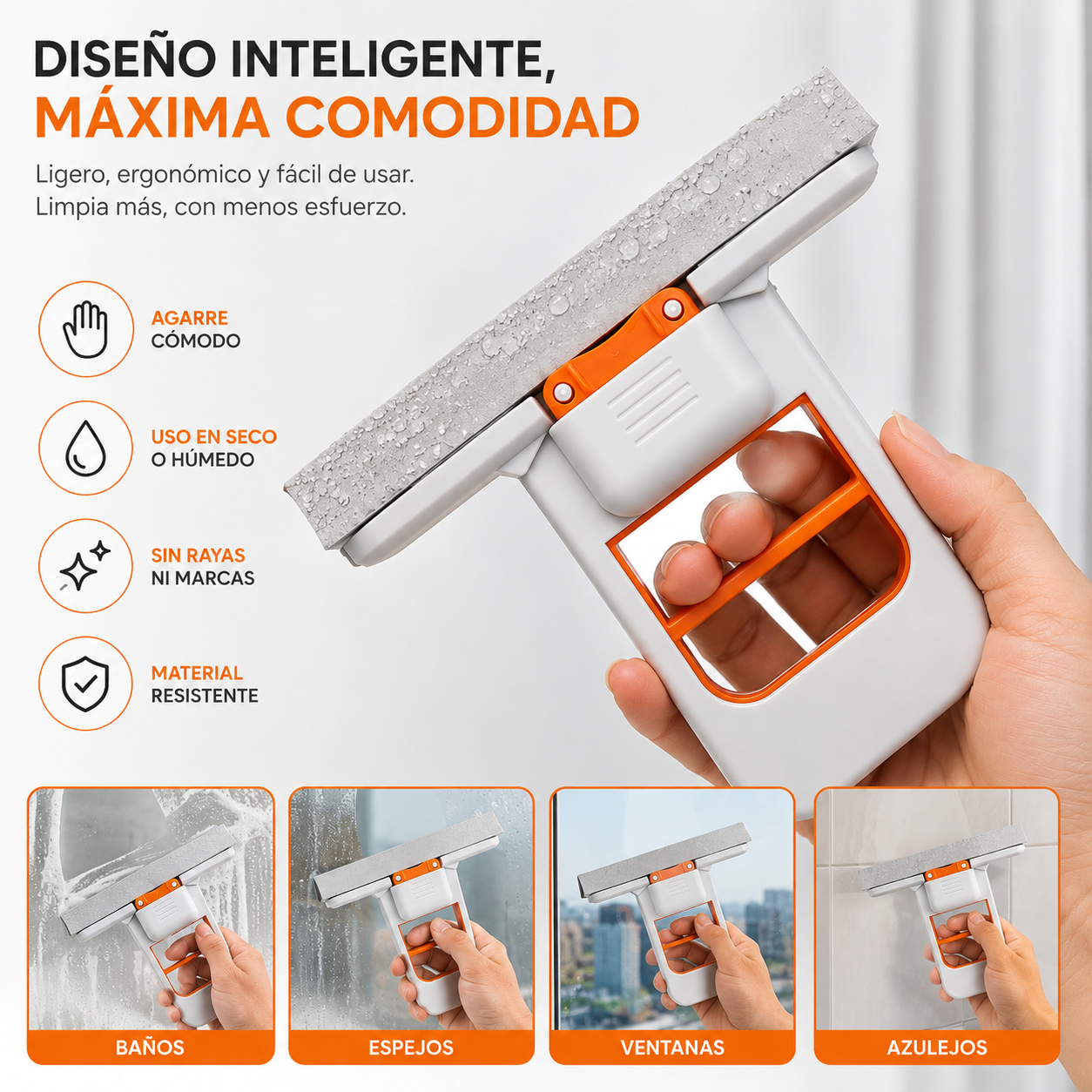 Limpiador Multiusos 2 en 1 Pro™ | Limpieza Rápida Sin Marcas