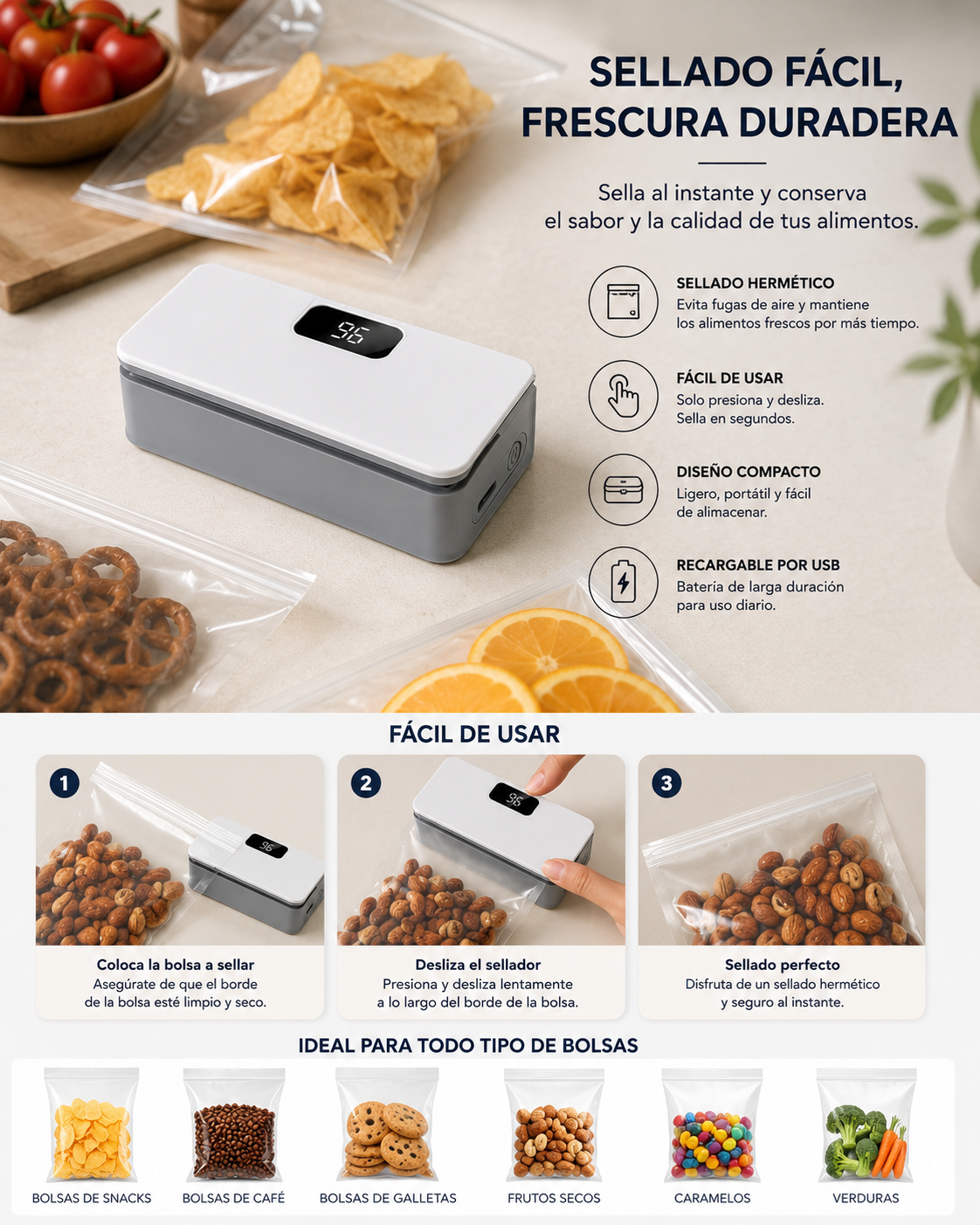 SealVora™ — Sellador Térmico Portátil